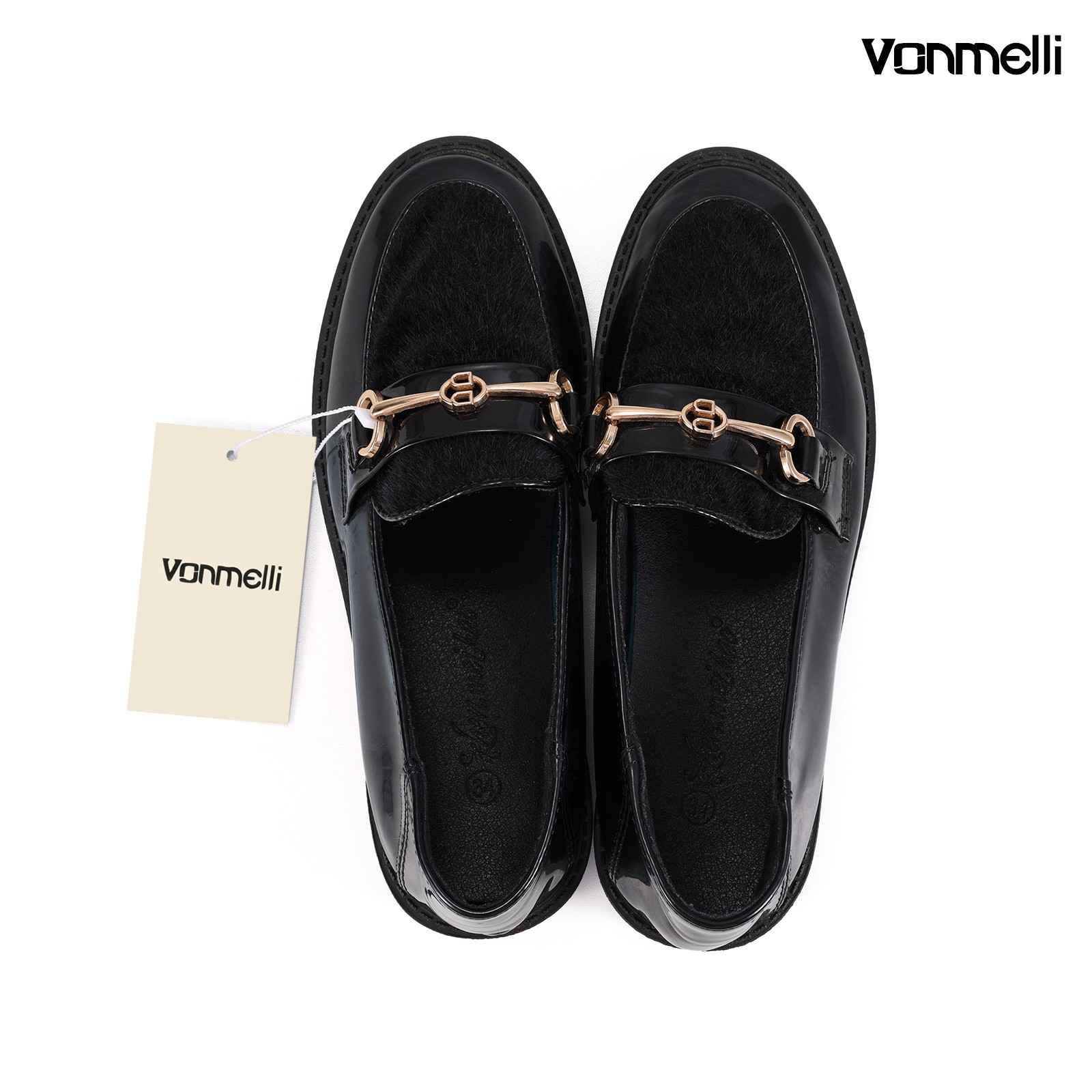 Vonmelli Women's Slip-On Loafer Shoes with Bit Accent