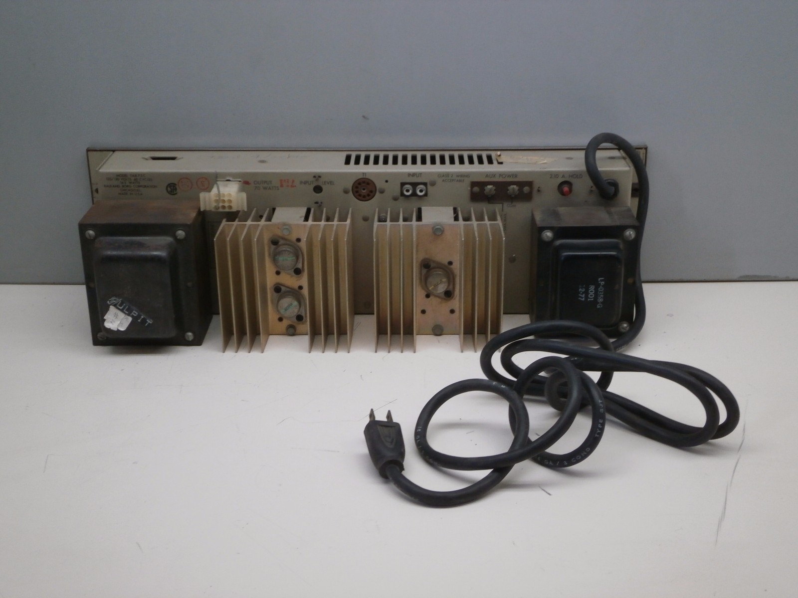 Rauland Borg TAX75C Vintage Amplifier 145-Watts 120/130-Volts Made in USA