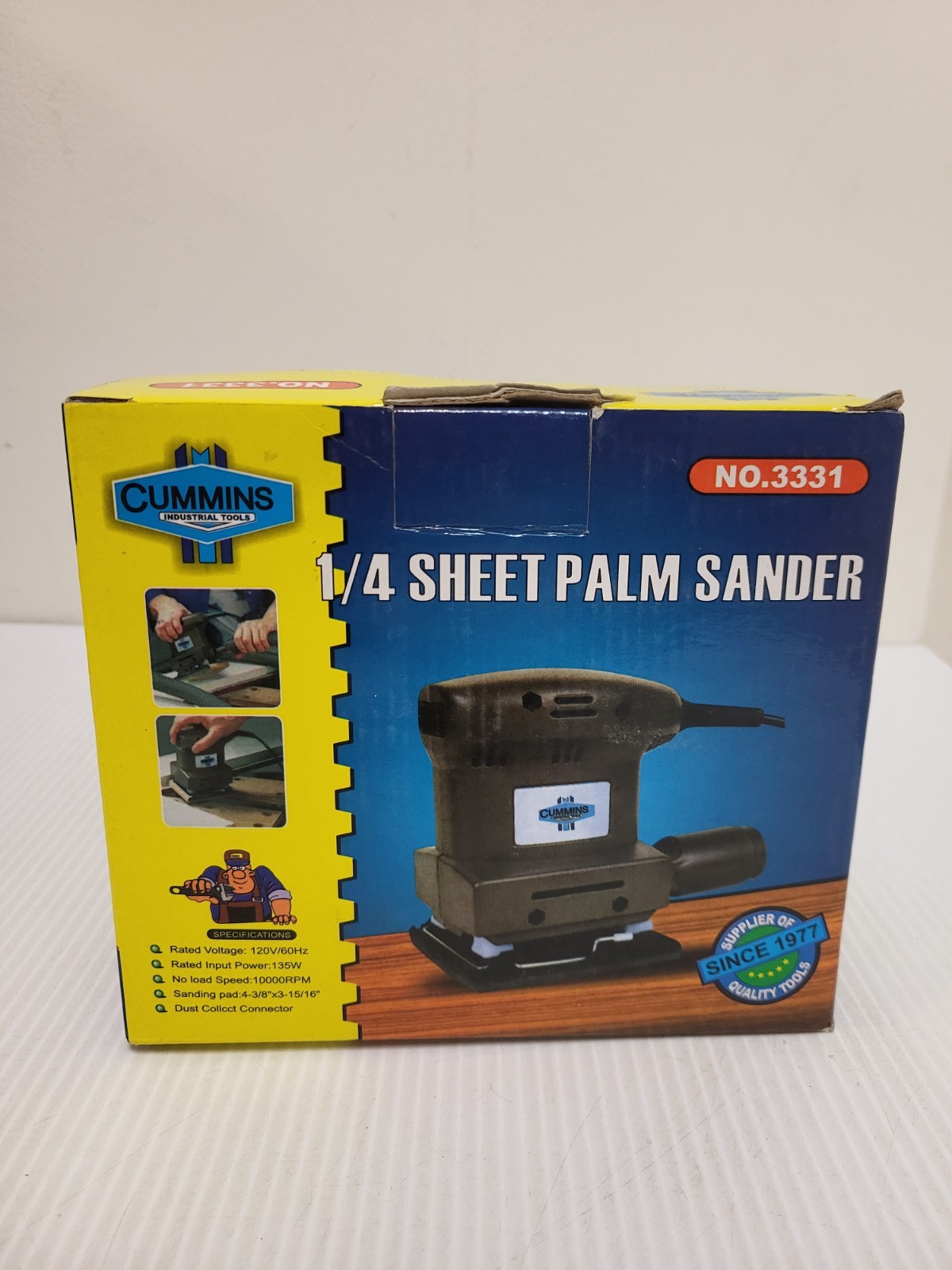 Cummins Industrial Tool 1/4 Sheet Palm Sander 3331