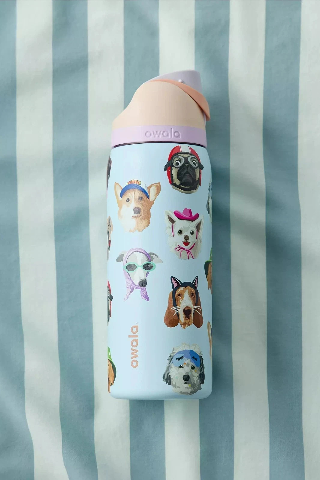 Owala 32 Oz Freesip Water bottle Dog Collage Dogwala UO Exclusive Brand New