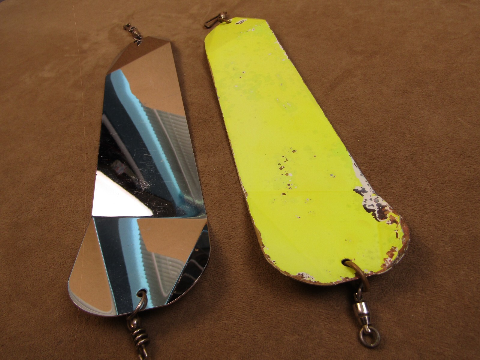 VINTAGE MARTIN TACKLE CO B&B 12" METAL SALMON FISHING TROLLING FLASHER