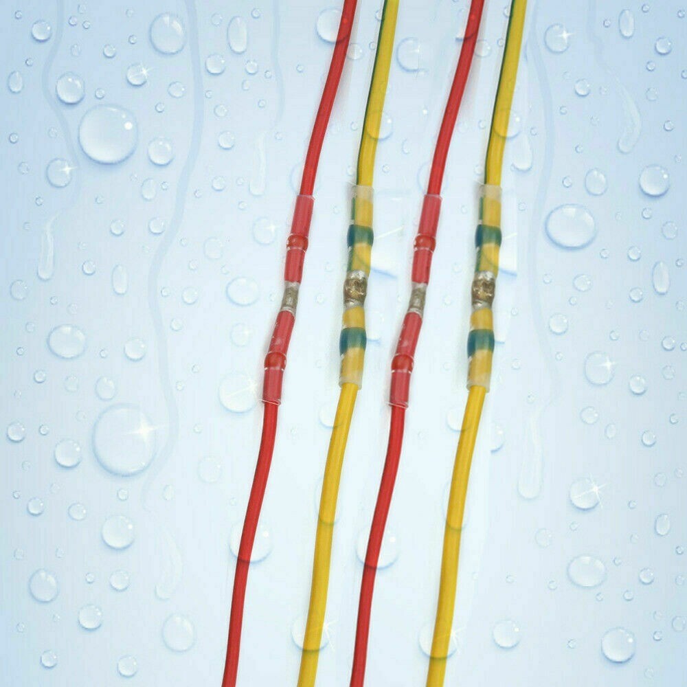 1000/500pcs Waterproof Solder Sleeve Heat Shrink Butt Wire Connectors Terminals