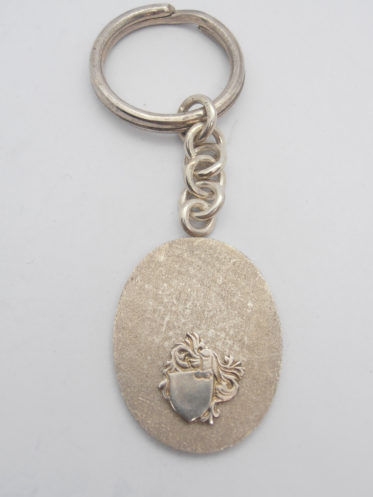 Coat of arms: 925 Silver Heart Keychain - Heraldry - Noble Coat of Arms - Shield