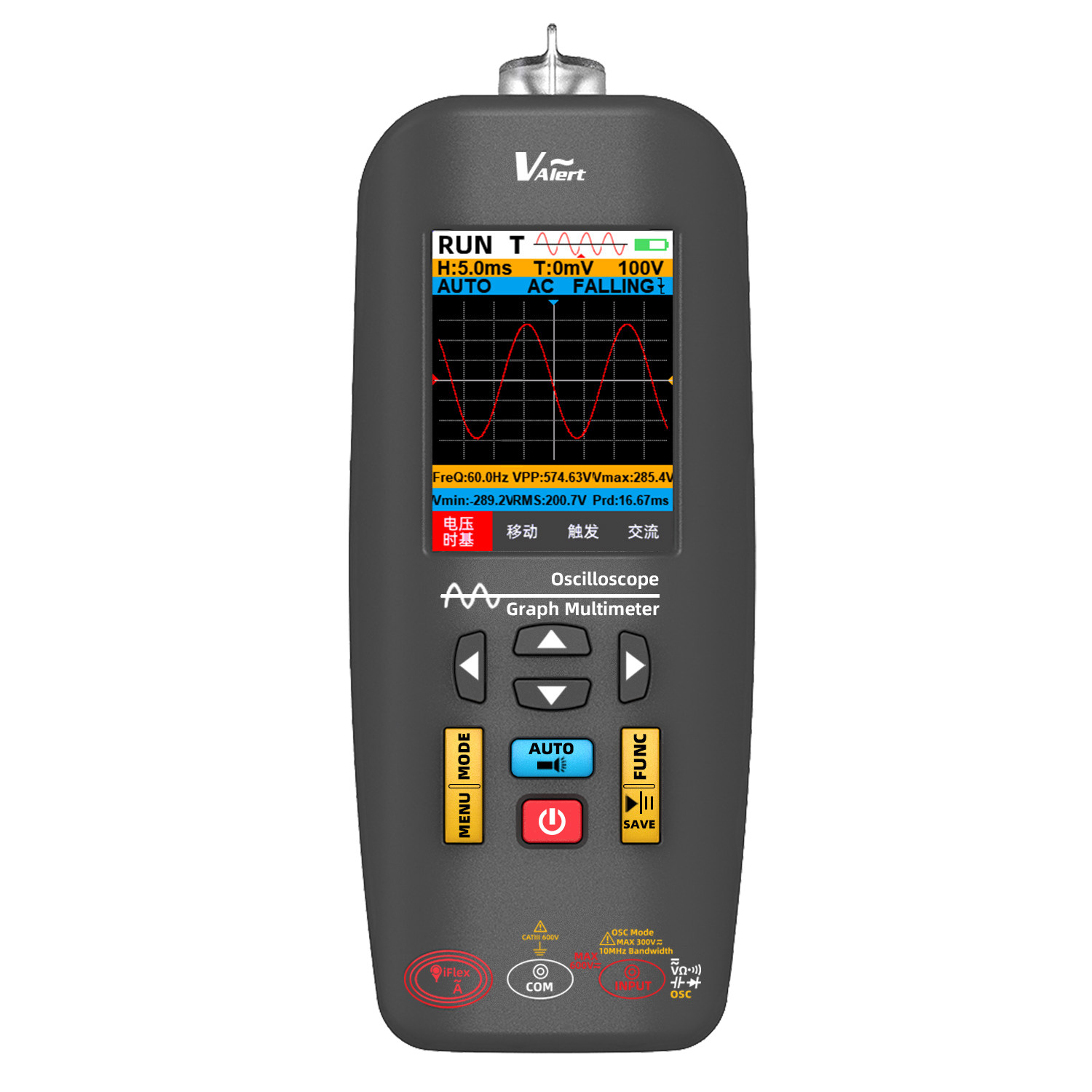 AideTek O1X Handheld Oscilloscope Multimeter 10MHz Graph Digital Multimeter USA