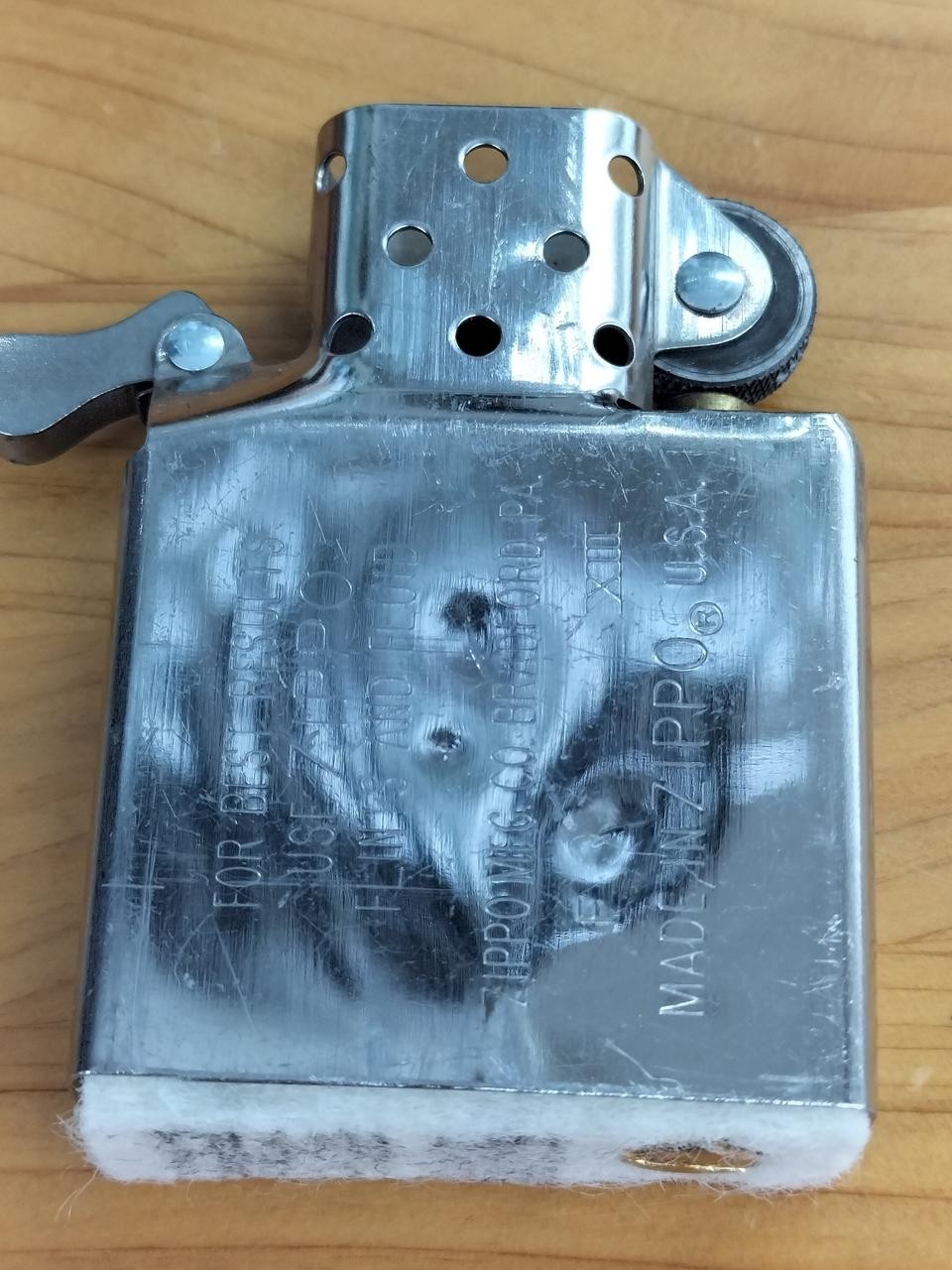Zippo Original 1932 Replica Drunk 1997 Second Release Combustible Lighter