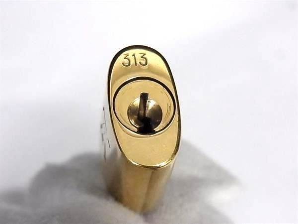 Louis Vuitton Gold Padlock Lock & Key Cadena LV Random Number Authentic
