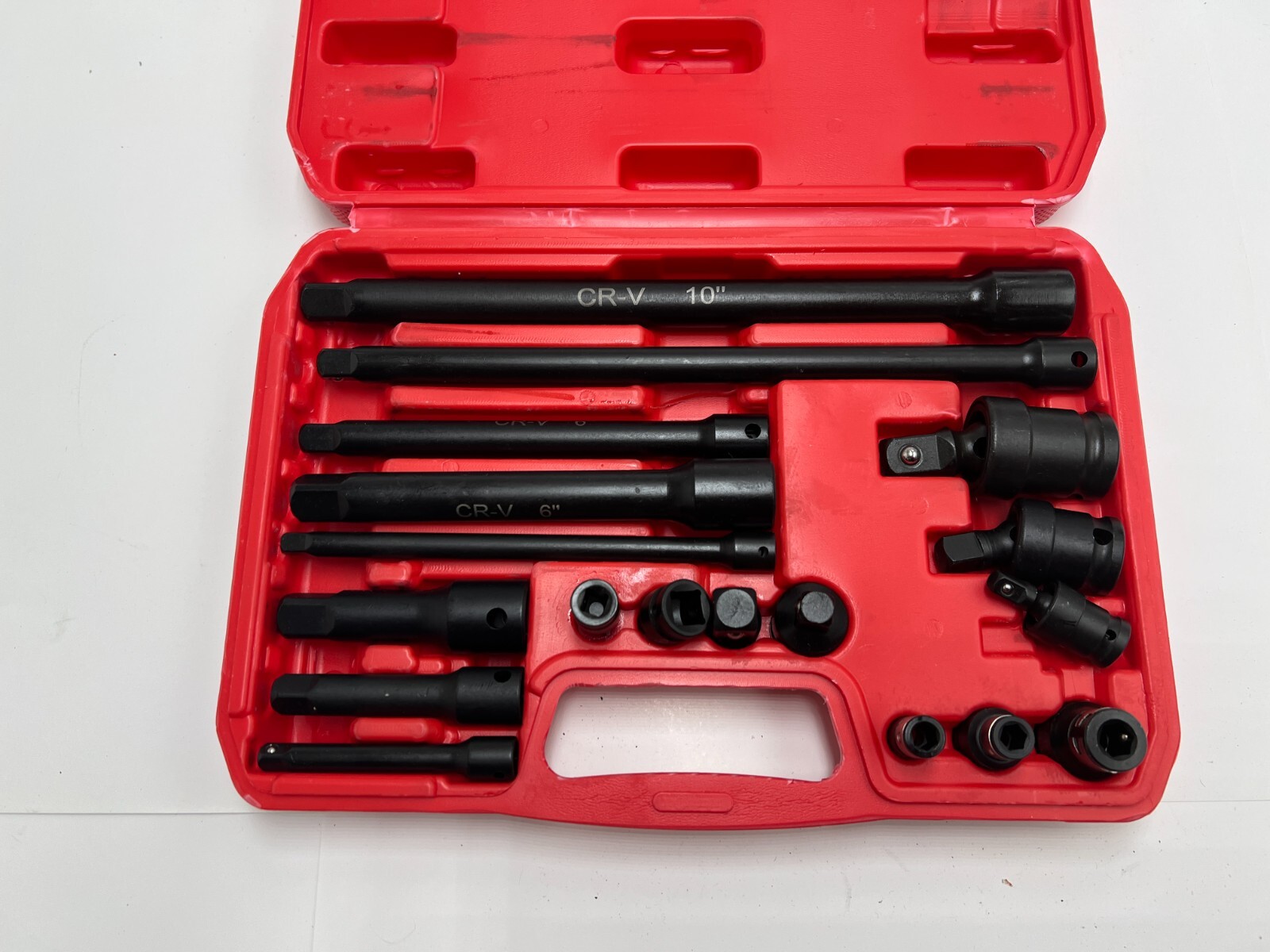 18-Piece Drive Tool Accessory Socket Adapter Extension Bar Heavy Duty