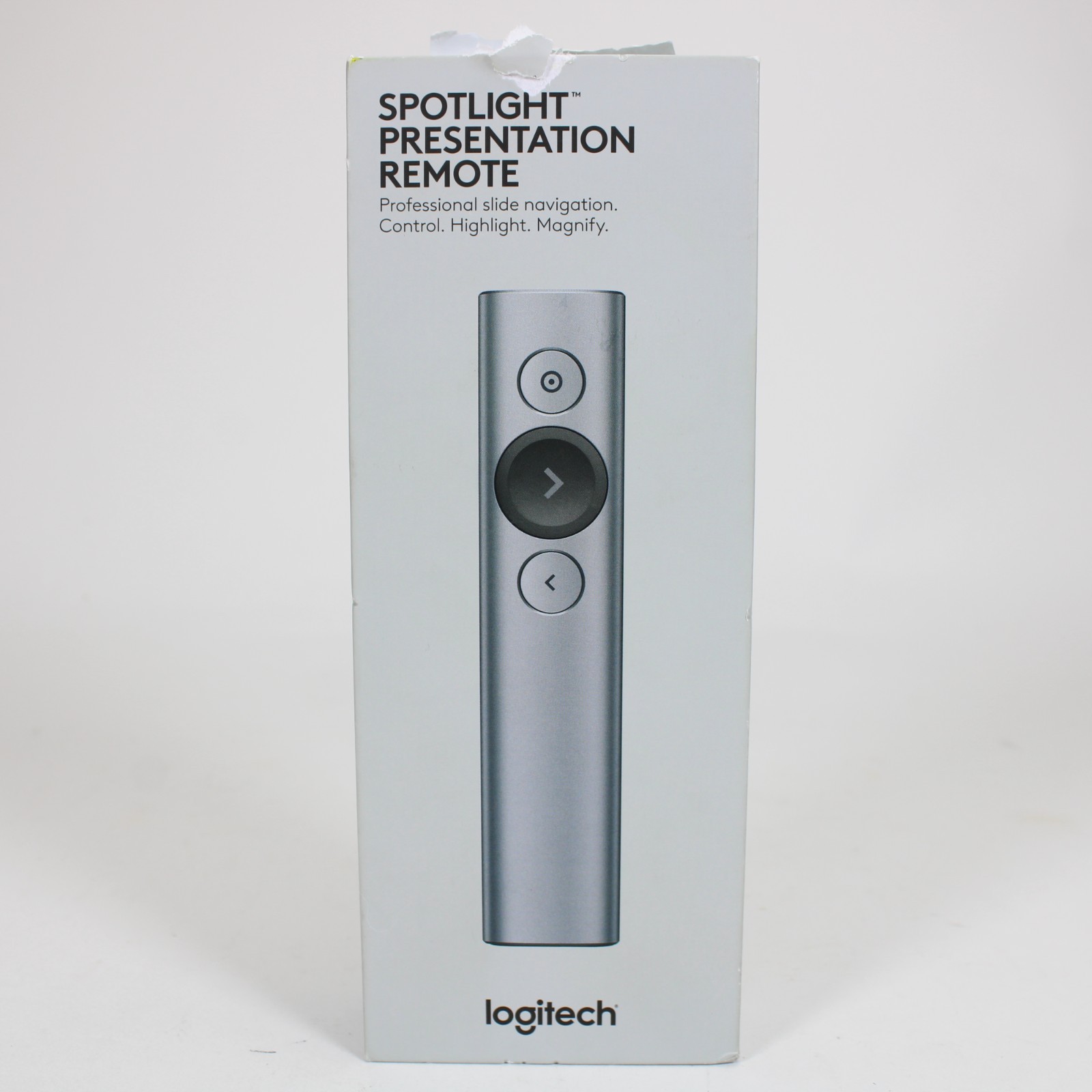 Logitech Spotlight 910-004654 Wireless Presentation Remote Control - Slate, NEW