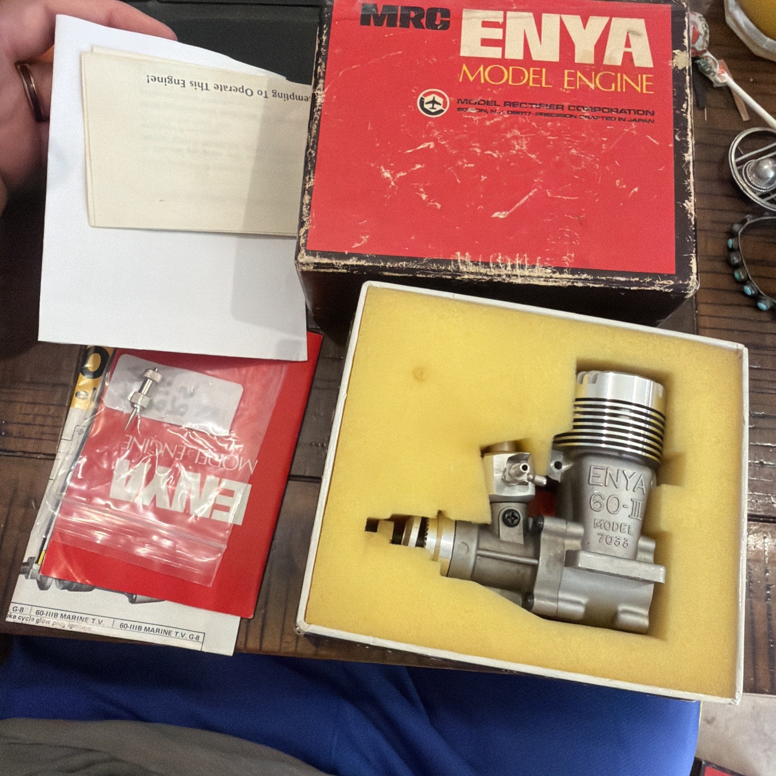 ENYA 60 IIIB TV (model 7033) Motor Vintage Engine 10cc In Original Box