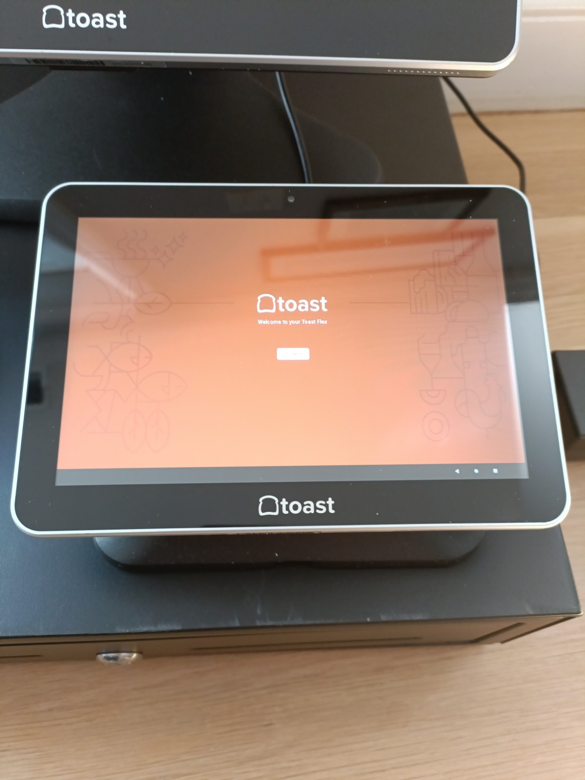 Complete Toast System - Toast Flex POS Screen Dual Display, Printer, Tap, Drawer