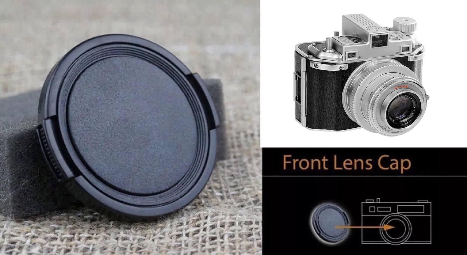 Camera Lens cap cover Protective for Kodak medalist I & ll with Ektar 100mm lens