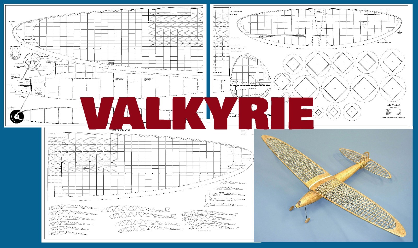 Carl Goldberg Model Airplane Plans (FF): Vintage 1938 Valkyrie 118" Wingspan