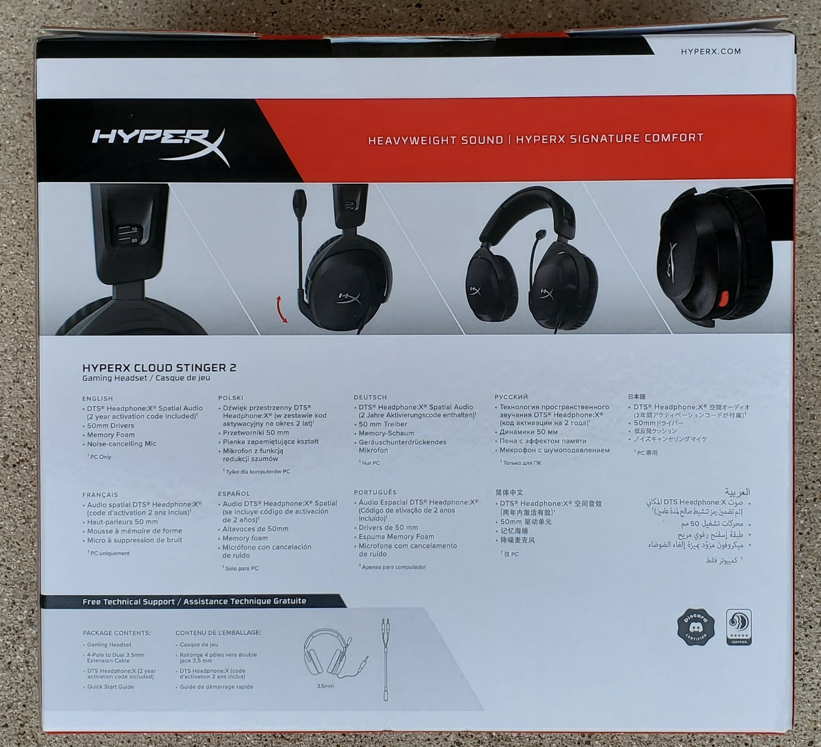 HyperX Cloud Stinger 2– Gaming Headset - Black