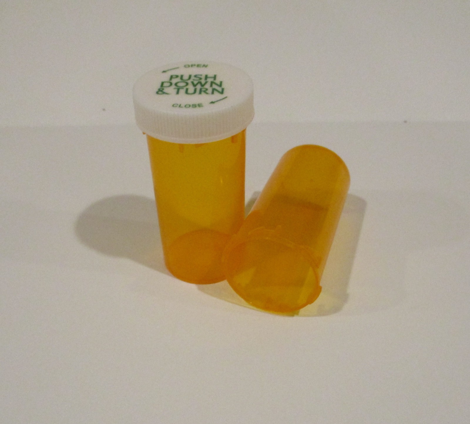 Prescription Medicine Vials Full Size 13 Dram Amber-10 Pack-Pharmacy Grade $3.99