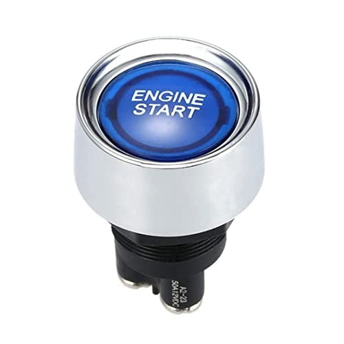 DC 12V 50A Auto Car Engine Start Button Switch | Push Start Ignition, Blue