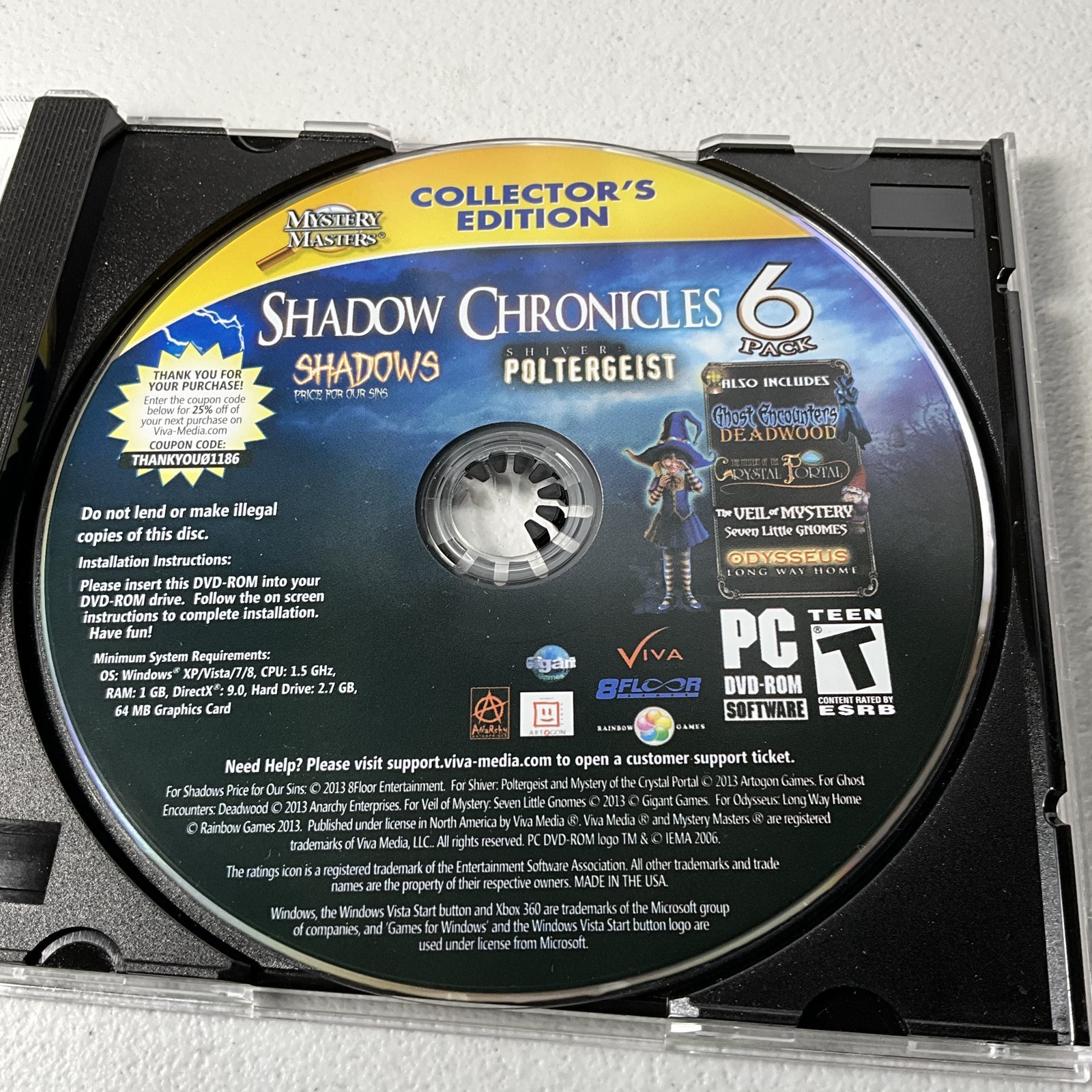 Mystery Masters Shadow Chronicles 6-Pack PC DVD-ROM Software Windows XP-8