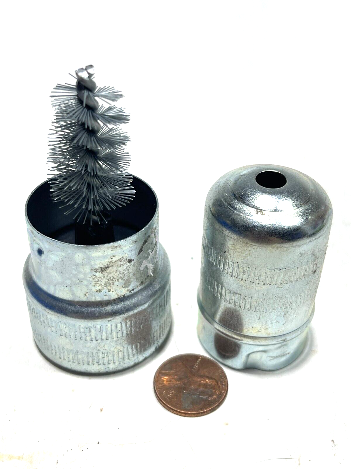 VTG Battery Terminal Post/Spark Plug Cleaner Tool W/ Wire Brush Made In Japan