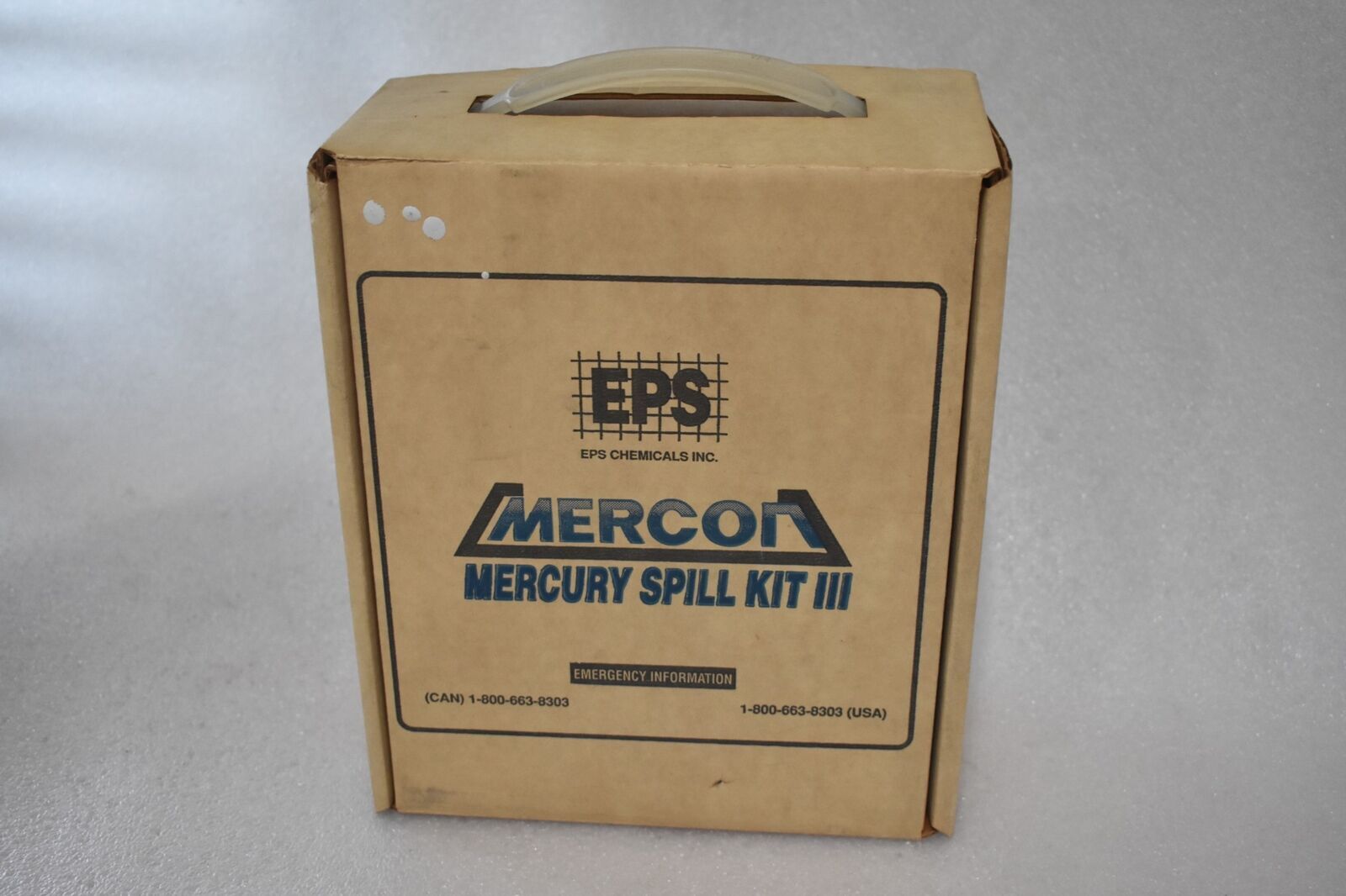 MERCON EPS CHEMICALS AMERCON MERCURY SPILL KIT III, EMERGENCY CLEAN UP KIT