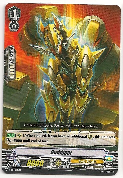 3x Huddigal V-PR/0116EN Cardfight TCG Promo Mint