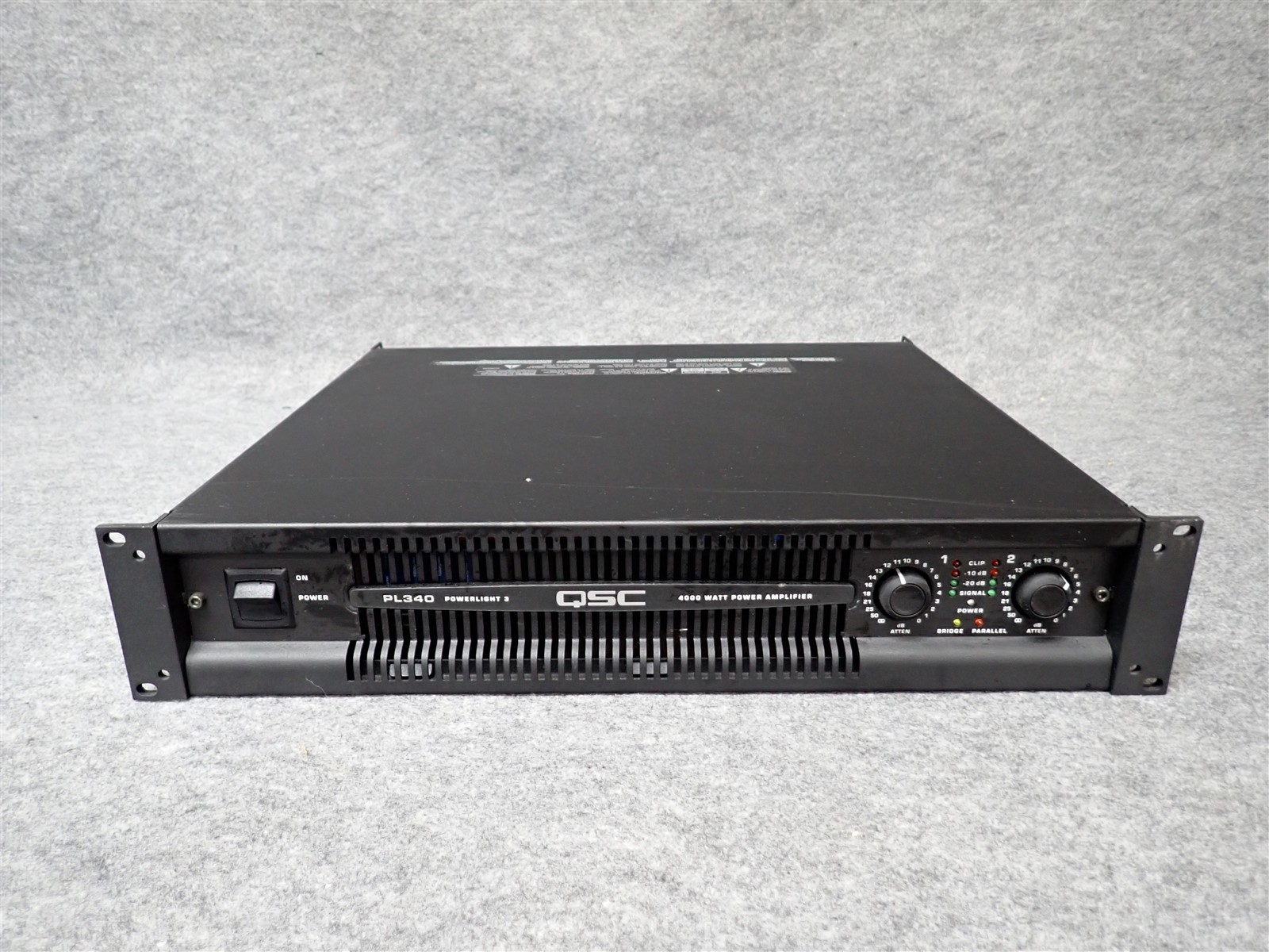 QSC PowerLight PL340 2 Channel Professional Power Amplifier 1350WPC (#9) (II6)