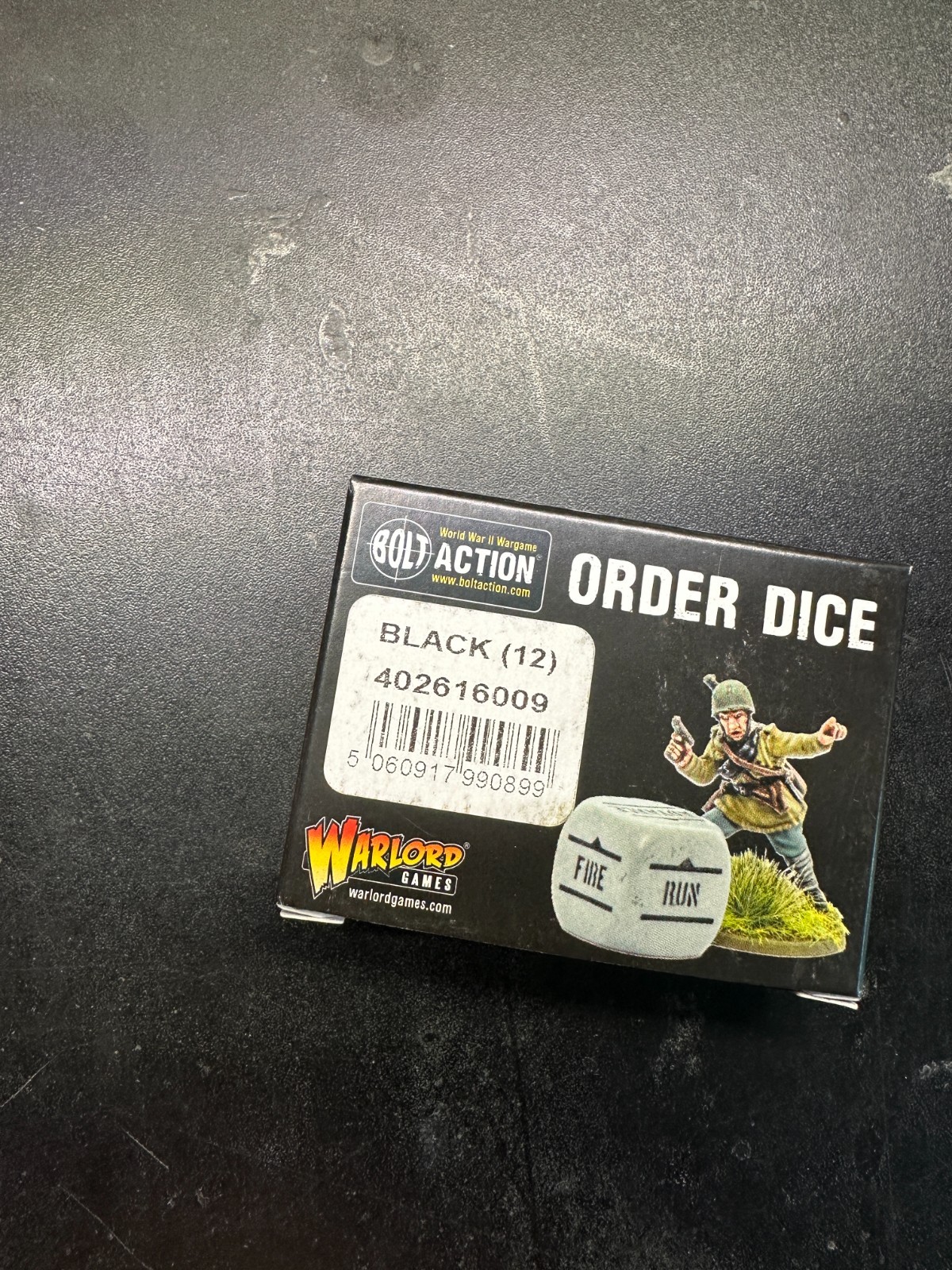 Warlord Games Bolt Action Order Dice - Black