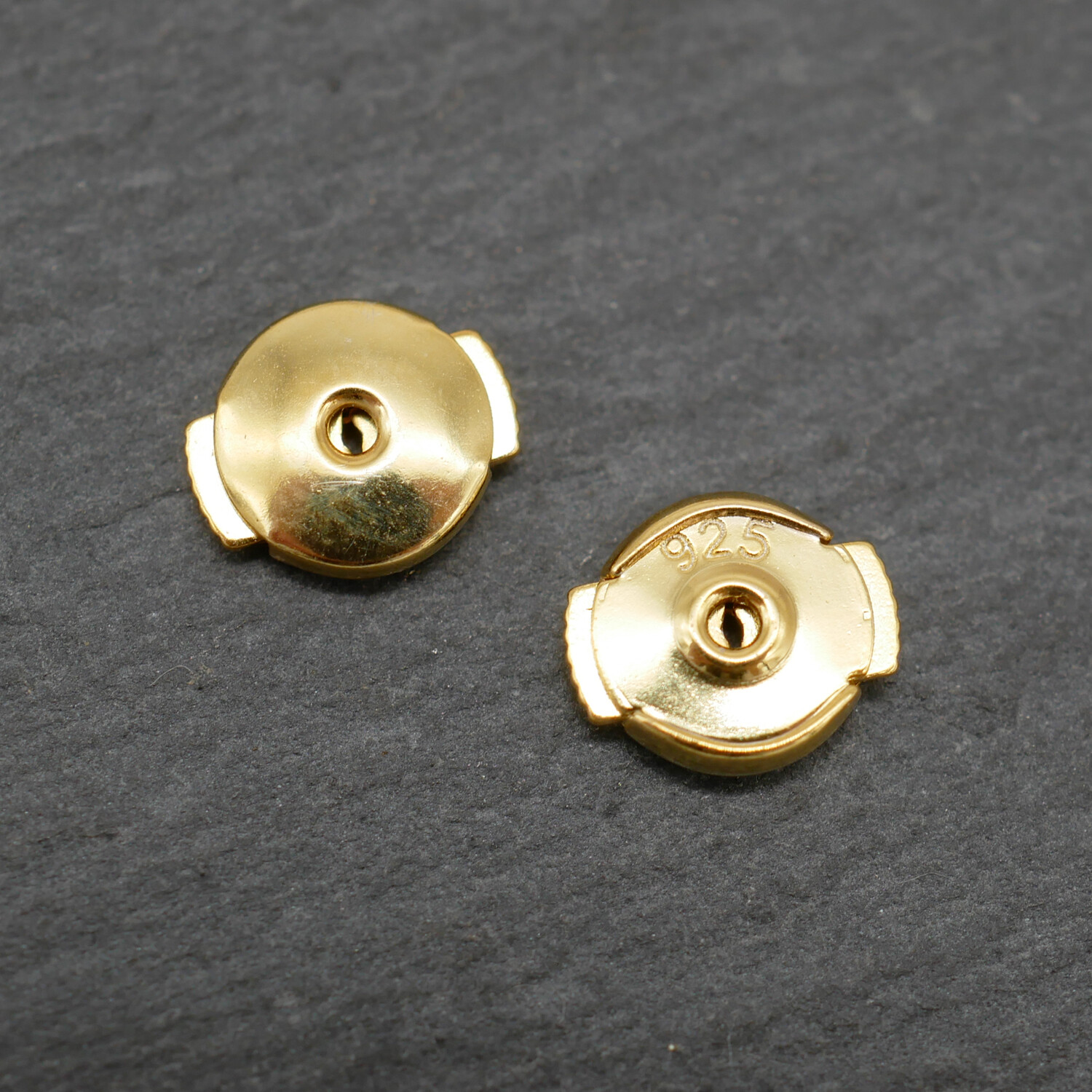 Gold Tone Locking Earring Backs Sterling Silver Earring Backs For Studs A4395