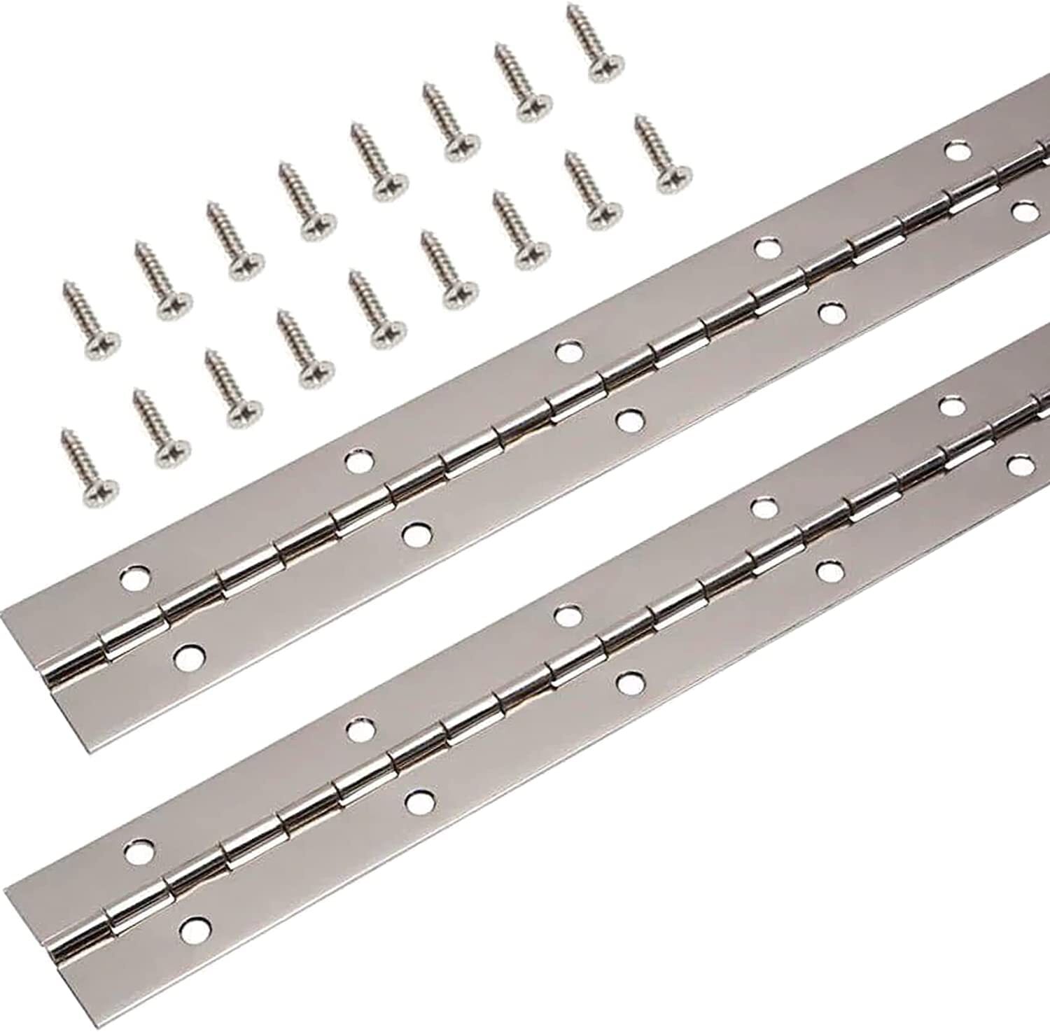 12 Inch Continuous & Piano Hinges 2Pcs Stainless Steel Continuous Hinge with ...