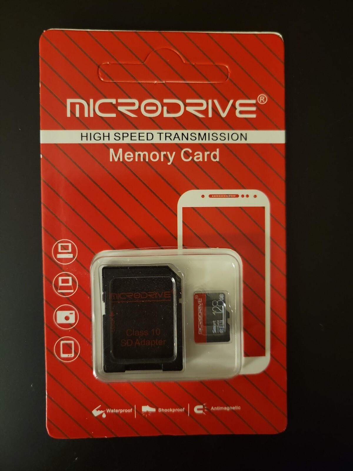 Microdrive 128GB High Speed Memory Card With Adaptor - Free Shipping