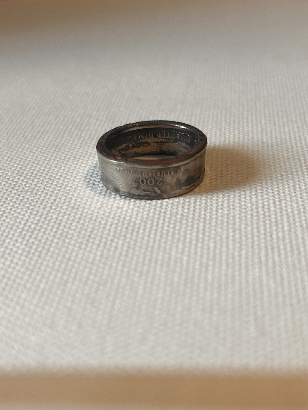 Handmade Wyoming Quarter Ring Size 6