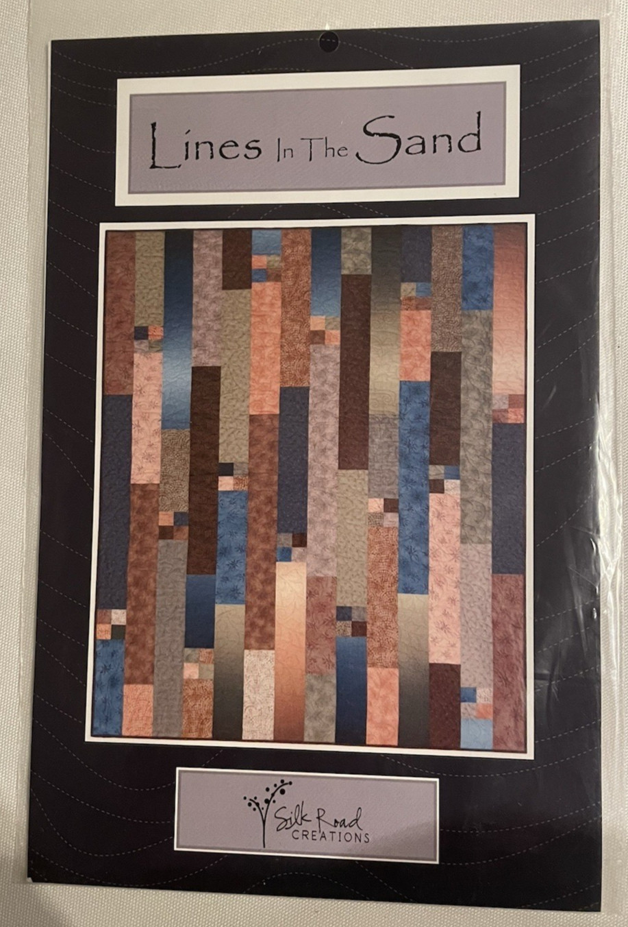 Lines in the Sand Silk Road Creations Quilt Pattern Size 56.5 Inches X 72.5 Inch