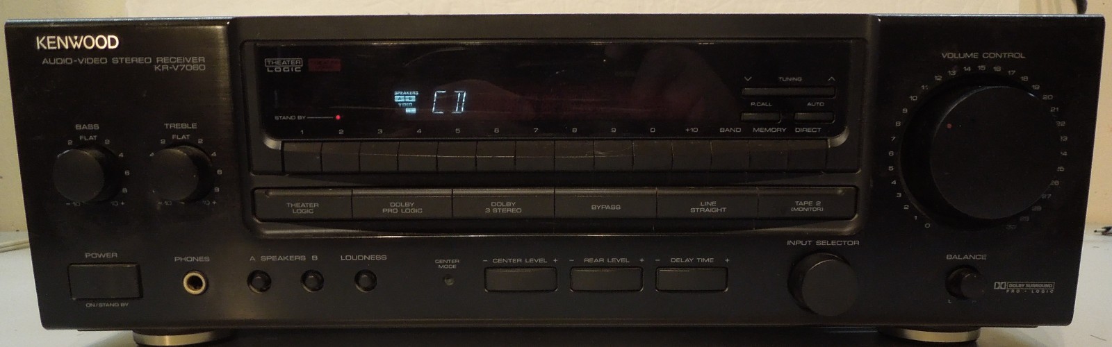 Kenwood KR-V7060 Vintage Hifi Theater Receiver w54 Nice Condition Tested Working