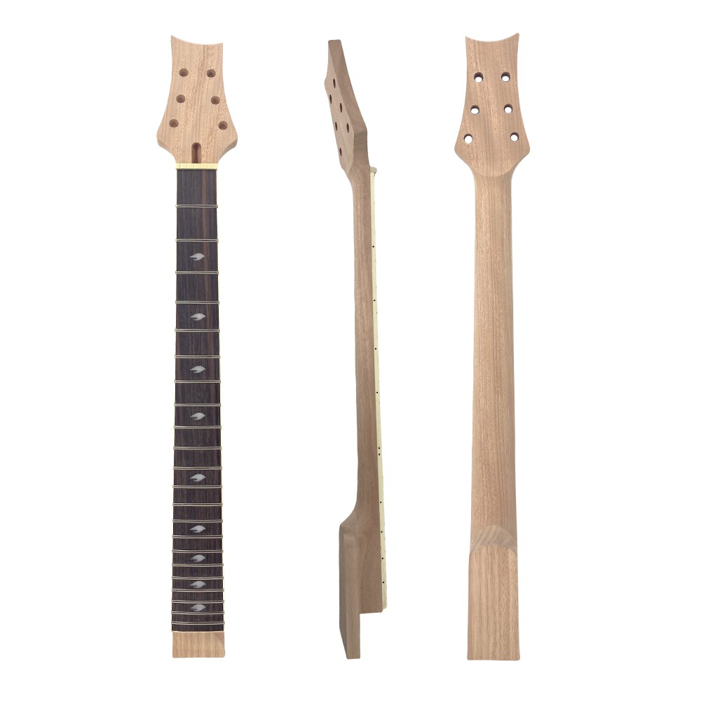 Electric Guitar Neck 22 Fret 25.5inch Rosewood Fretboard Set in Heel Replacement