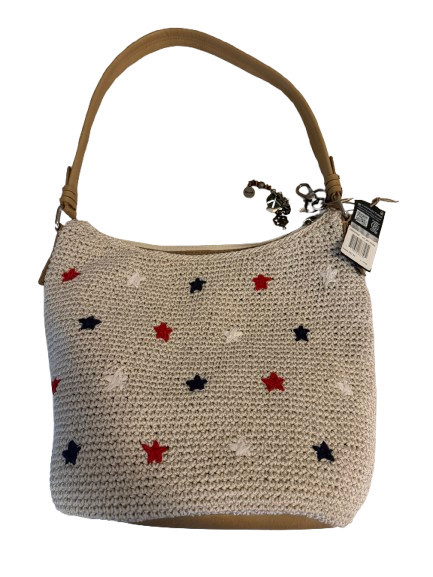 The Sak Crochet Star Hobo Shoulder Bag NWT Recycled Knit MSRP $139