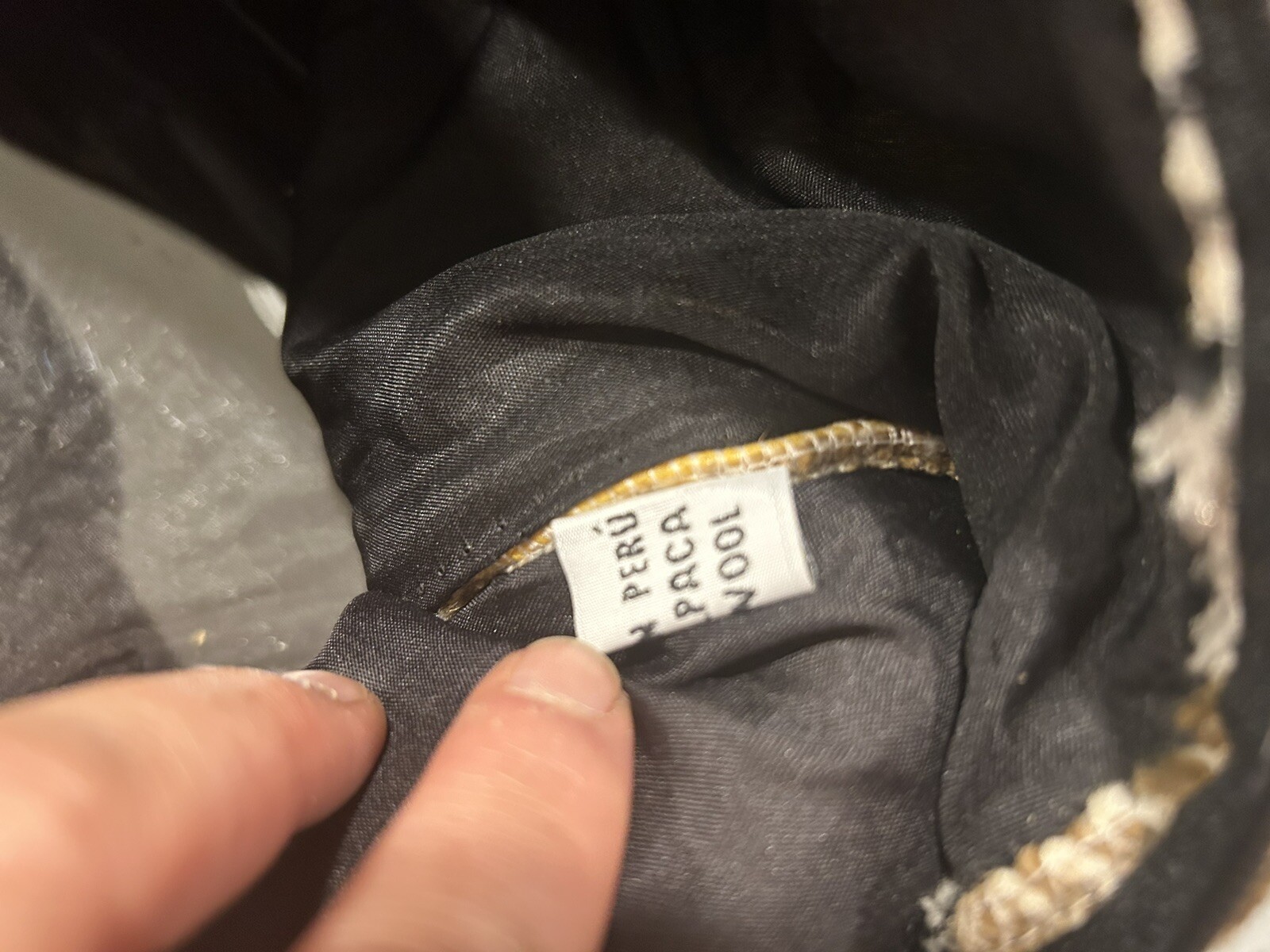 Sustainable Alpaca Wool PERUVIAN Duffle Bag With Plexiglass Inner Bottom Alpaca