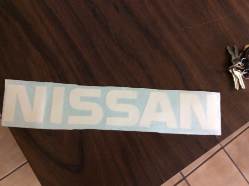 Forklift decal Nissan Vinyl Decal White Set of 2 Nissan Decal