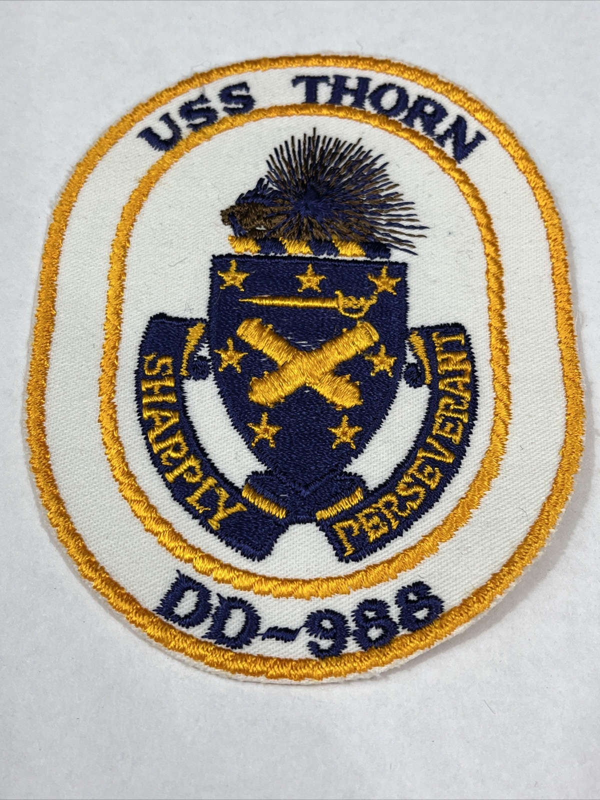 DD-988 USS THORN US Navy Destroyer Ship Vintage Crew Patch