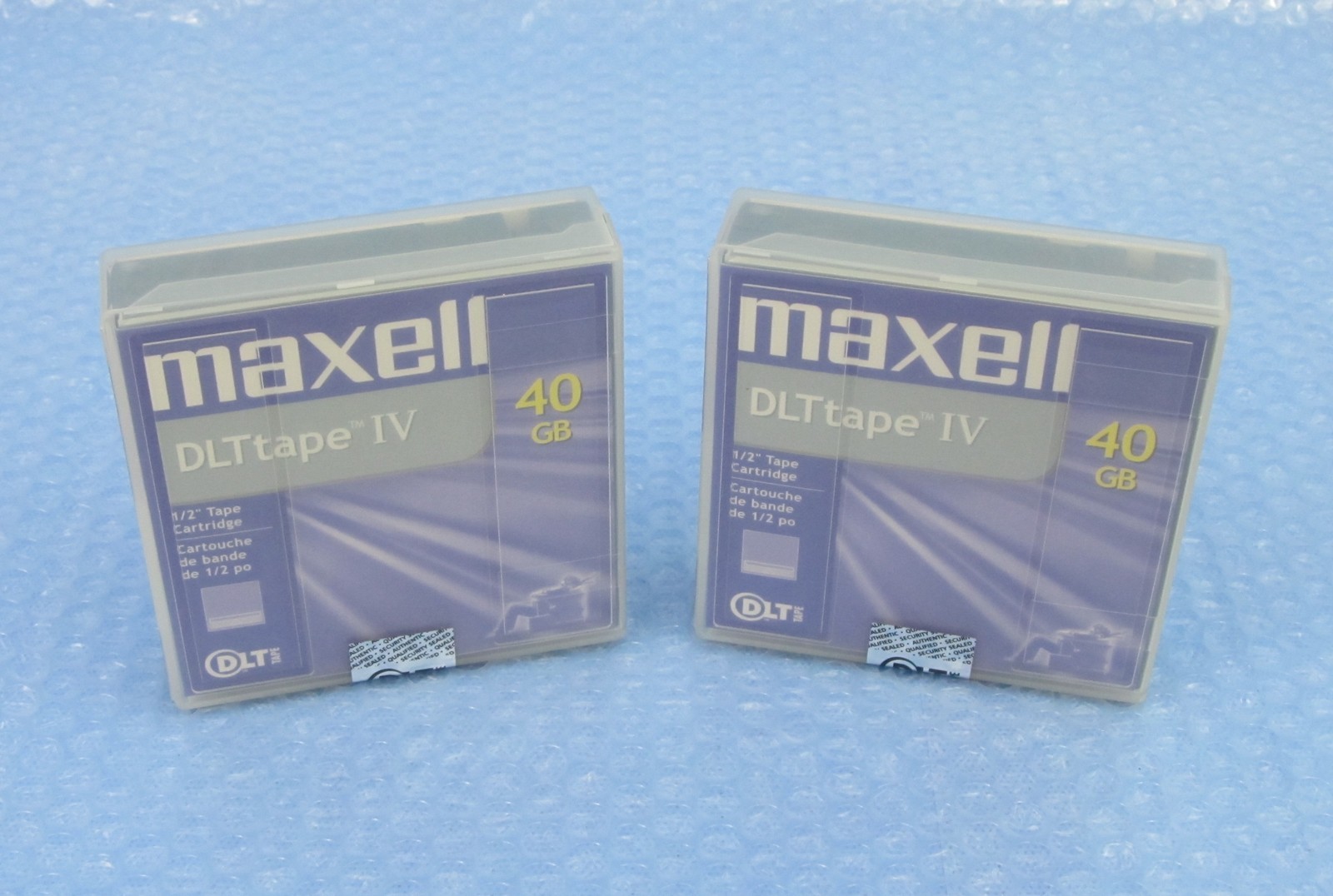 MAXELL - LOT of 2 - New Sealed - DLTtape IV 40GB / 80GB Data Cartridge 183270