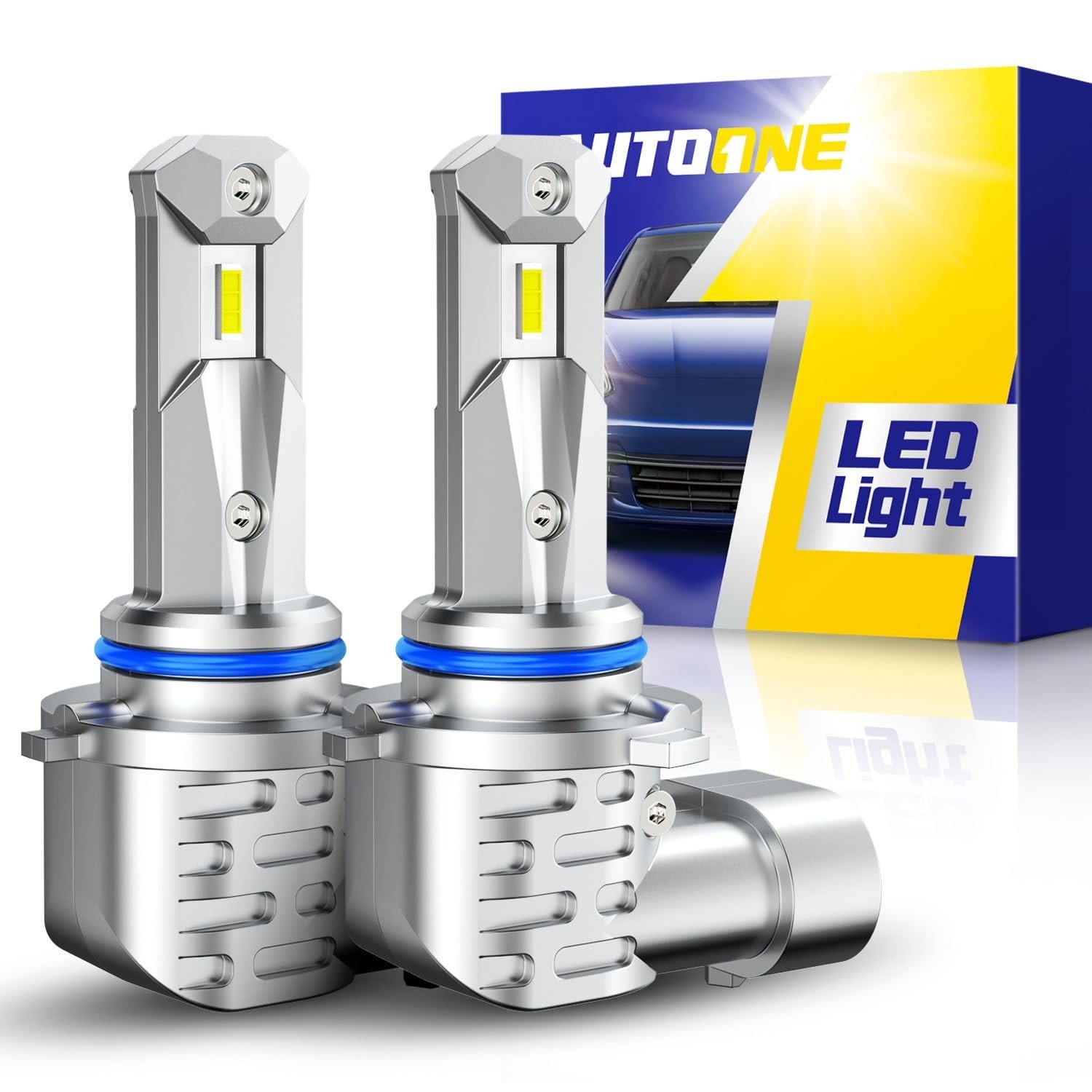 AUTOONE 9005/HB3 Bulbs, 26000LM Fog Lights 6000K White, Fanless Min... Fast Ship