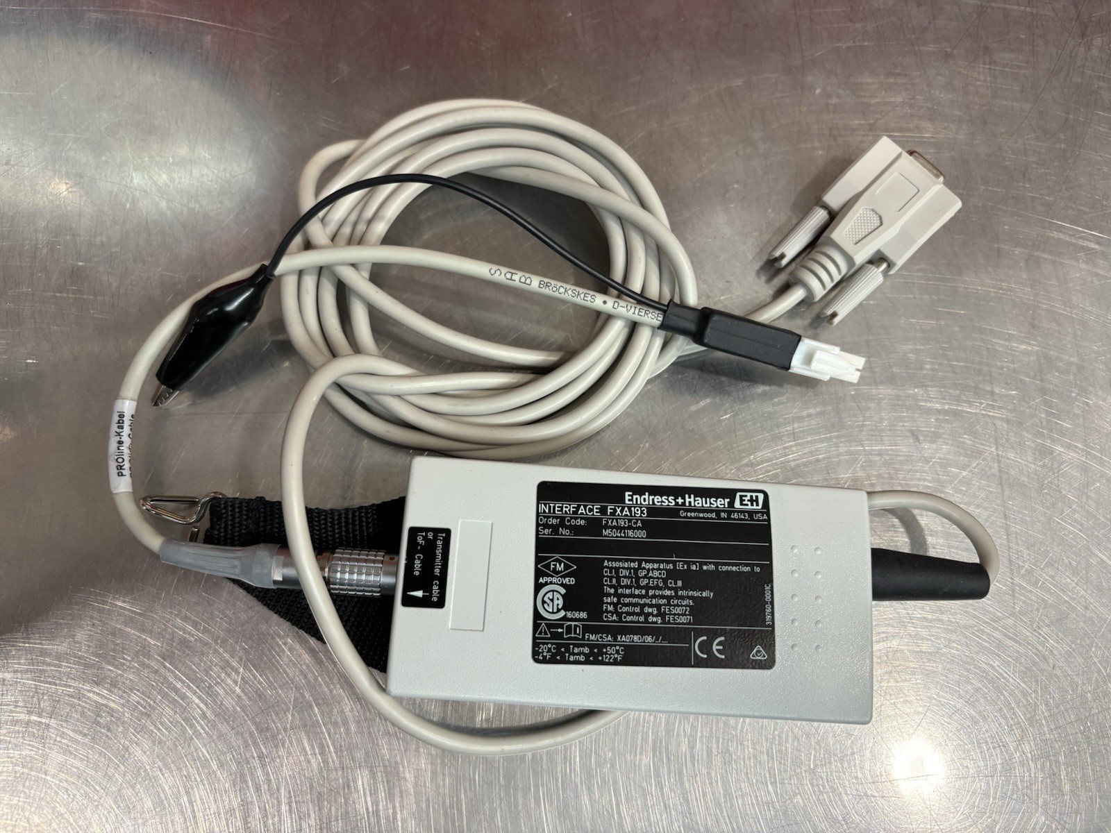 ENDRESS HAUSER INTERFACE FXA193-A With RS 232