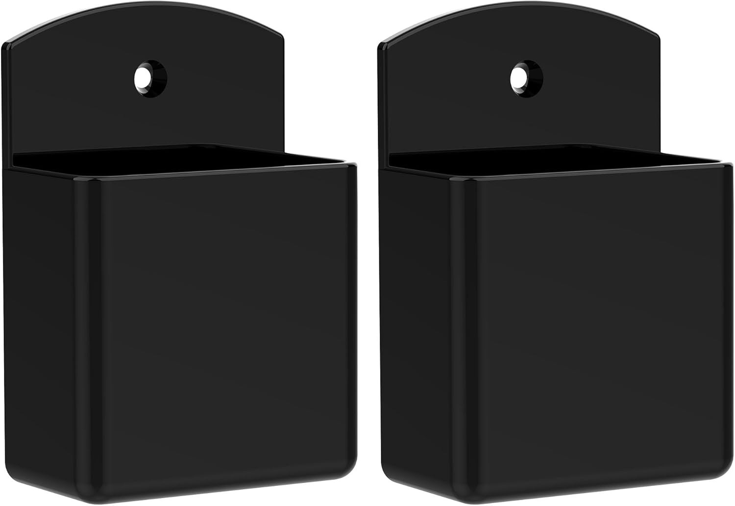 2-Pack Wall-Mounted Remote Control Holder and Organizer for Home and Office