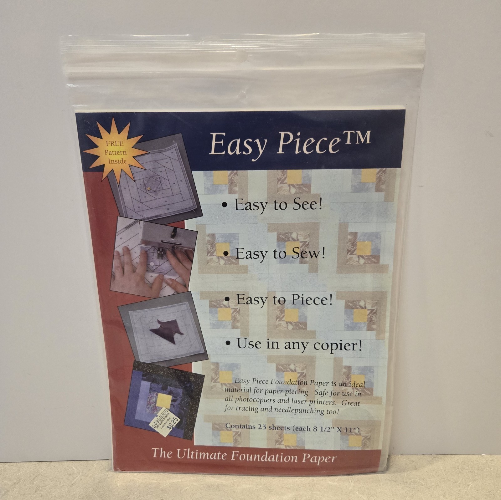 Easy Piece, The Ultimate Foundation Paper Sewing Quilting