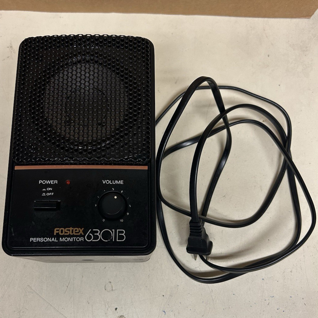 Fostex 6301B Active Personal Monitor Speaker 33W RMS Wired XLR/TRS Black