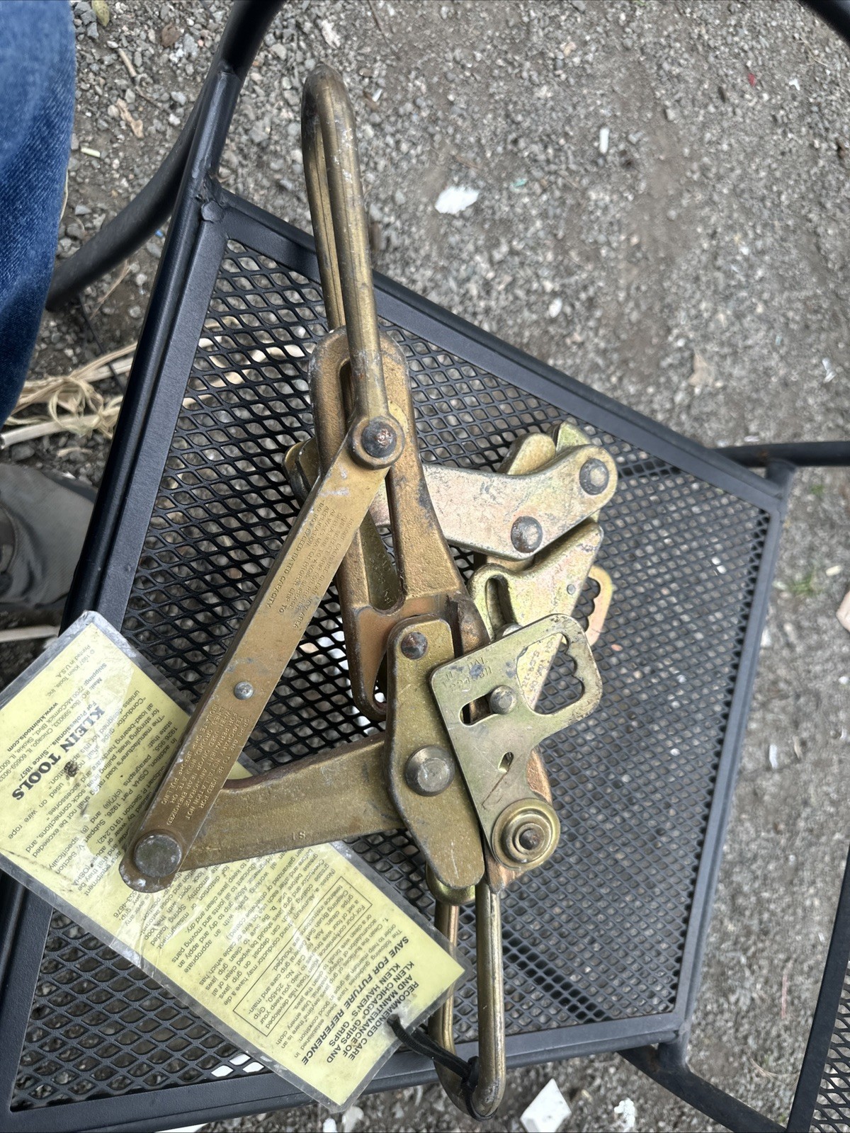 Klein 1684-5 Chicago Grip Cable Puller Wire Grip 8000 lb Lineman Tool