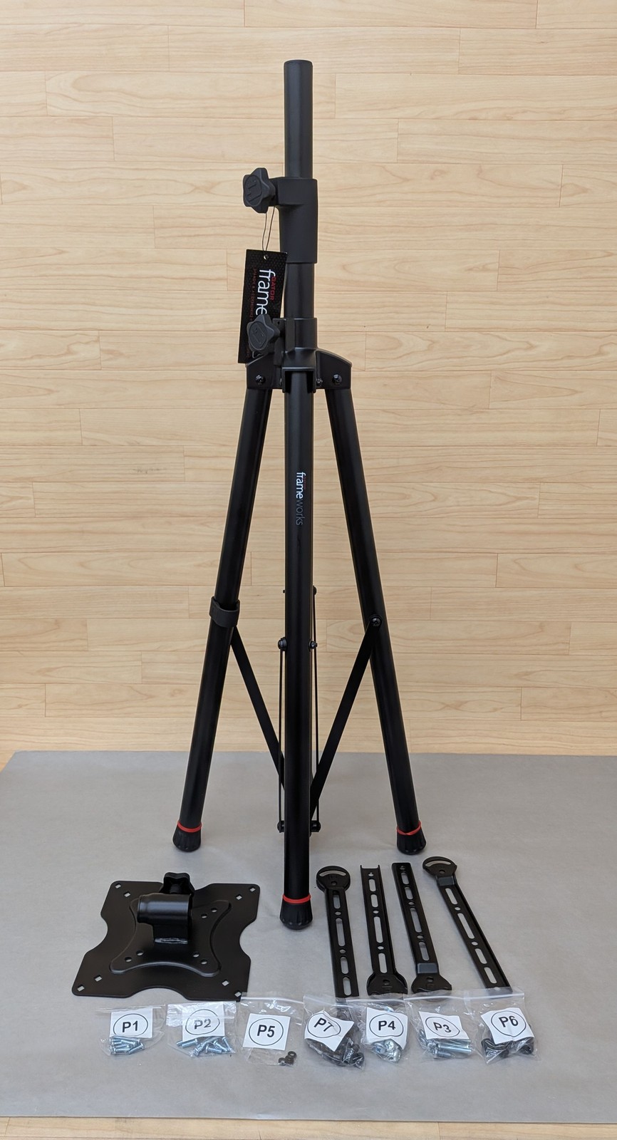 Gator Frameworks GFW-AV-LCD-25 Deluxe Quadpod A/V Stand for 65" Displays