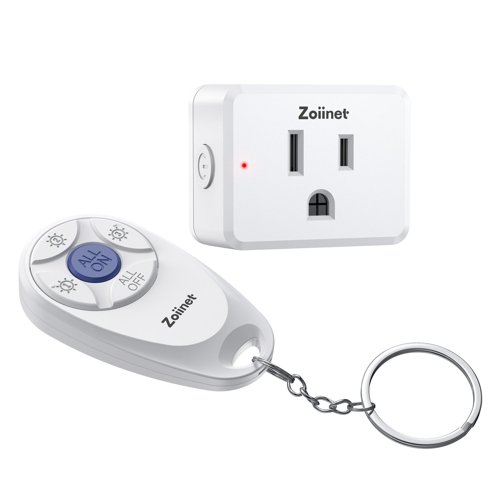 Zoiinet Mini 3-Gang Remote Control Outlet Plug Switches, Mini Key Design, Exp...