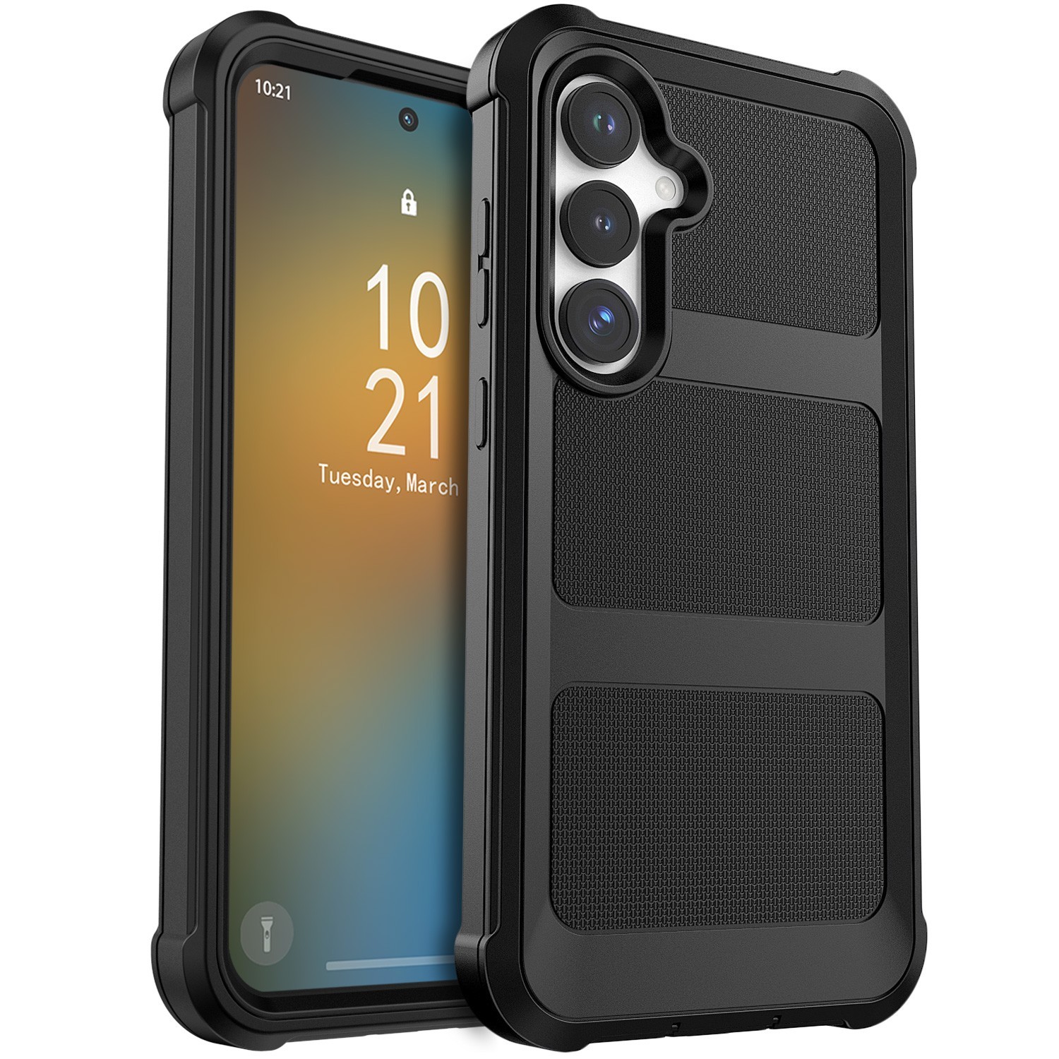 For Samsung Galaxy S25+ Plus Cell Phone Case Shockproof Double Layer Hard Cover