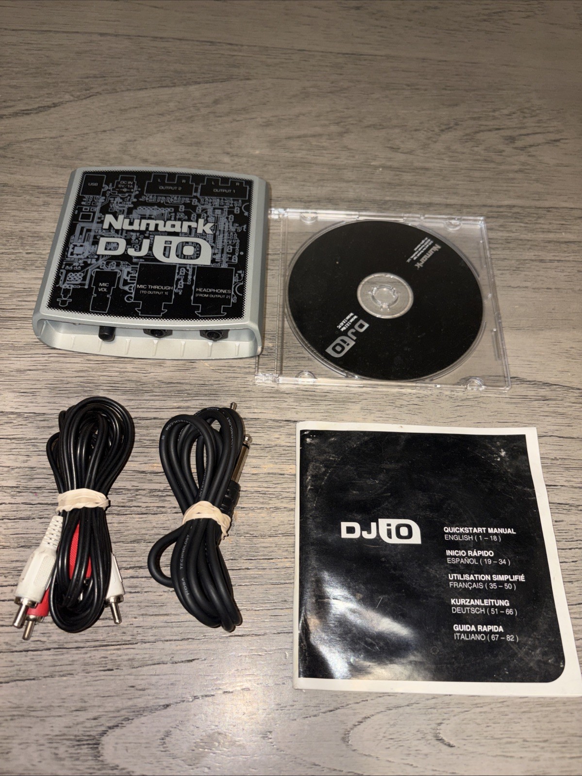 Numark DJio - 2 stereo RCA out audio interface (for Windows) Untested As Is