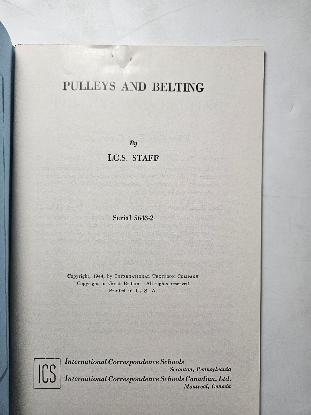 Pulleys And Belting