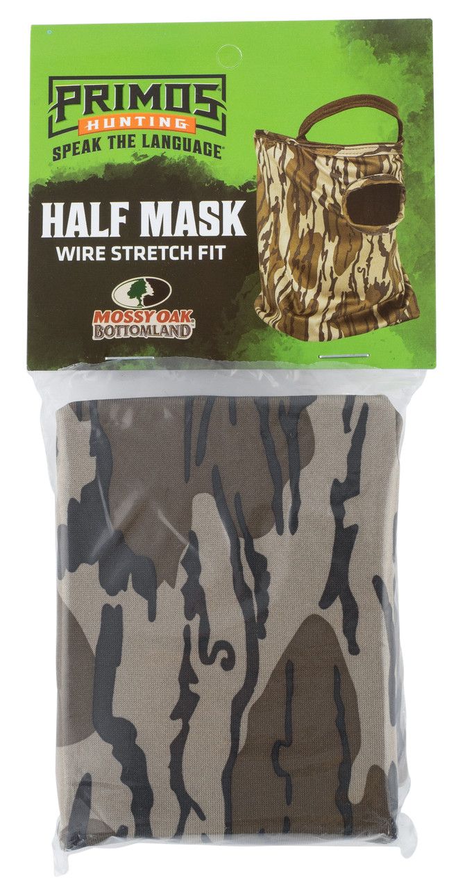 Primos Mossy Oak Original Bottomland Stretch Fit 1/2 Mask