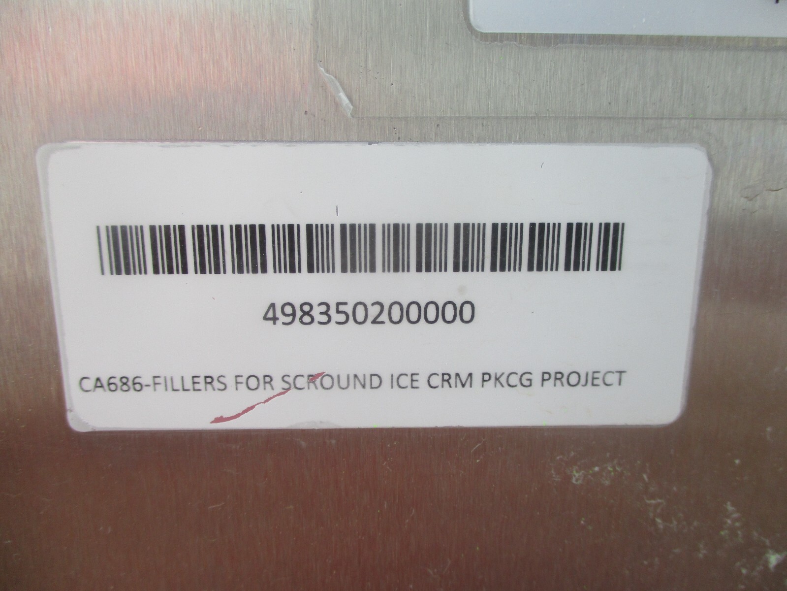 WCB STAINLESS ICE CREAM FILLING MACHINE / SCROUND ICE CREAM CONTAINER FILLER